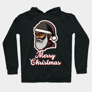 Black Santa, African American Santa Hoodie